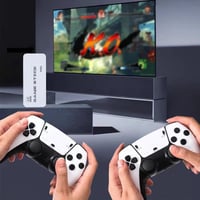 Retro-Spielkonsole mit zwei drahtlosen Controllern