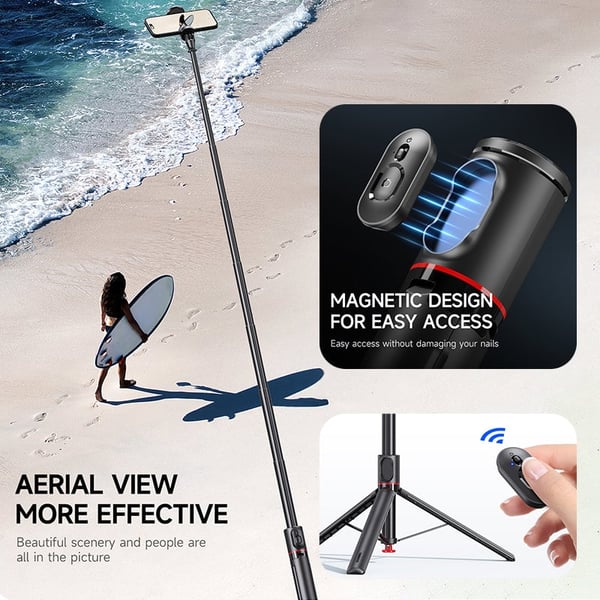 TT01 Extendable Bluetooth Selfie Stick Tripod