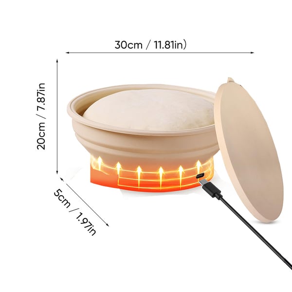 Electric Thermostatic Silicone Batter Bowl