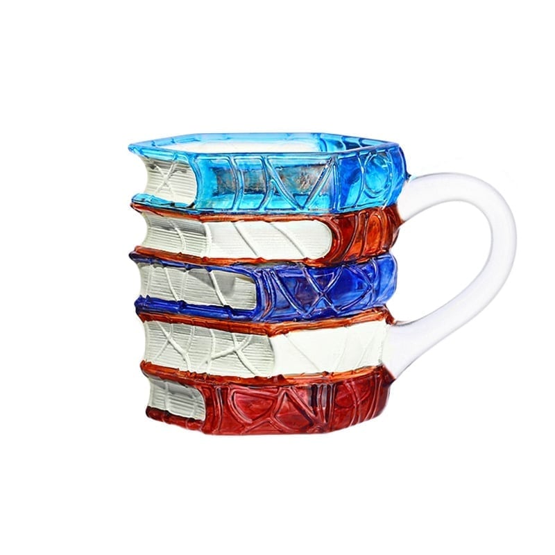 Handbemalte Buch-Kaffeetasse
