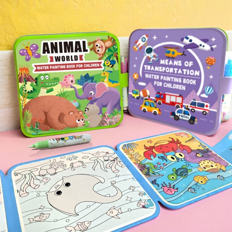 Kinder Cartoon Wasserfarben-Malbuch
