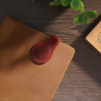 Magnetic Leather Bookmark