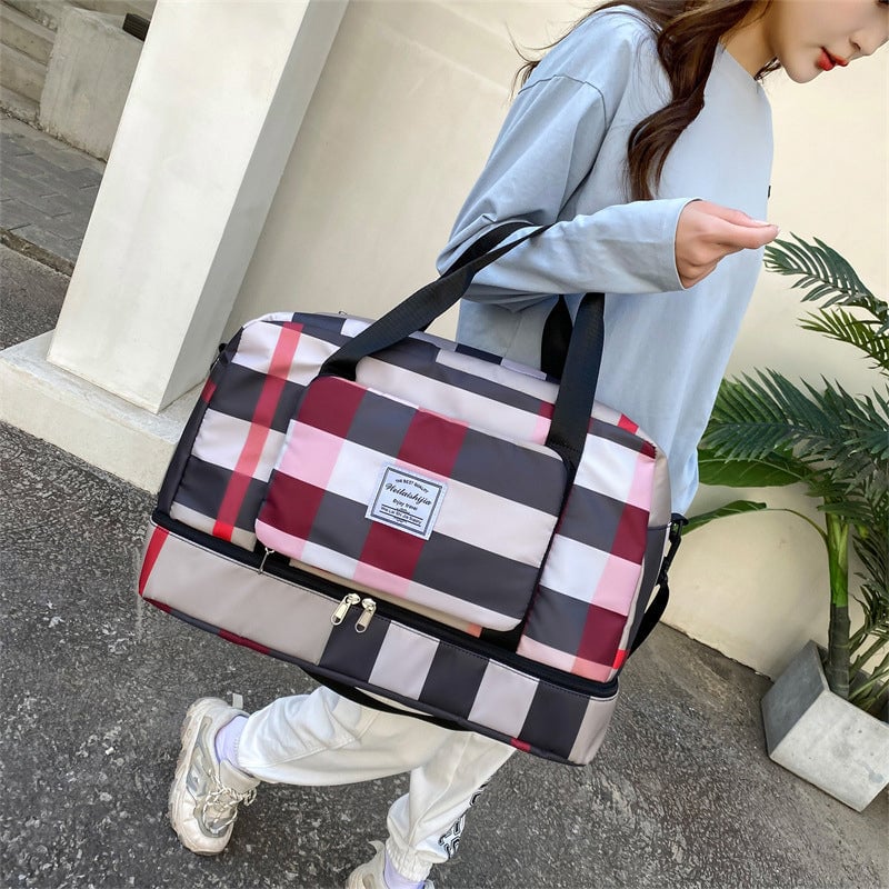 Faltbare Reisetasche mit Trocken-/Nasstrennung