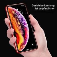 Verbesserte Anti-Peep-Magnet-Telefonhülle aus gehärtetem Glas mit zwei Seiten
