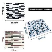 3D Mosaic Tile Self-adhesive Stickers, 4pcs