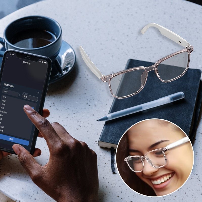 Smar simultaneous interpretation glasses and headphones