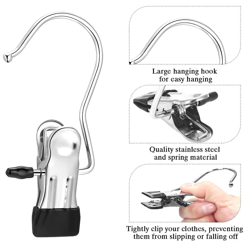 💥Stainless Steel Laundry Hanging Hooks Clips💥