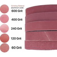 🔥10 Each of 60 120 240 400 600Grit Aluminum Oxide Sander Belts