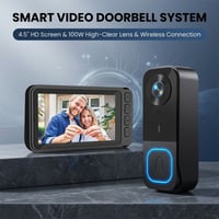 Sakerplus® Wireless Smart Video Doorbell Camera System