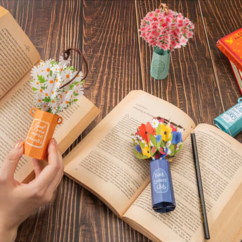 Pre-sale for two weeks-Elegant Bouquet Pop-Up Bookmark