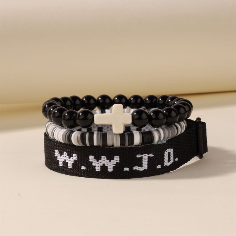 Clay Cross Card Bracelet Set