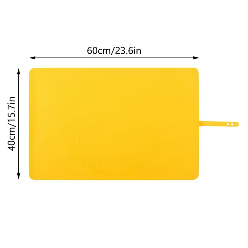 Extra Large Kitchen Tools Silicone Roll-Up Pastry Mat With Measurements